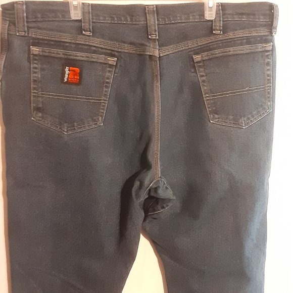 Wrangler Riggs Workwear Men's Blue Denim Jeans Size 42x30 - Picture 3 of 8